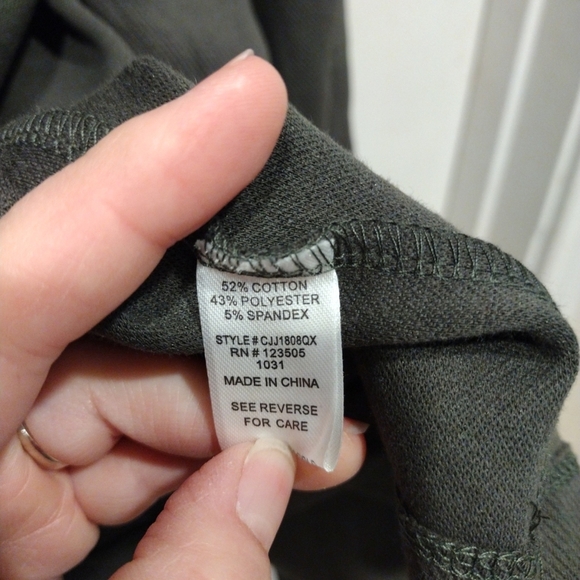 NWT Culture Code Women's Olive Green Jacket Sz 3X-Ruched Sleeves-Boho Western - Picture 6 of 8